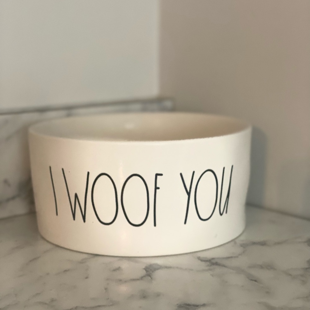 Rae Dunn I Woof You Dog Bowl